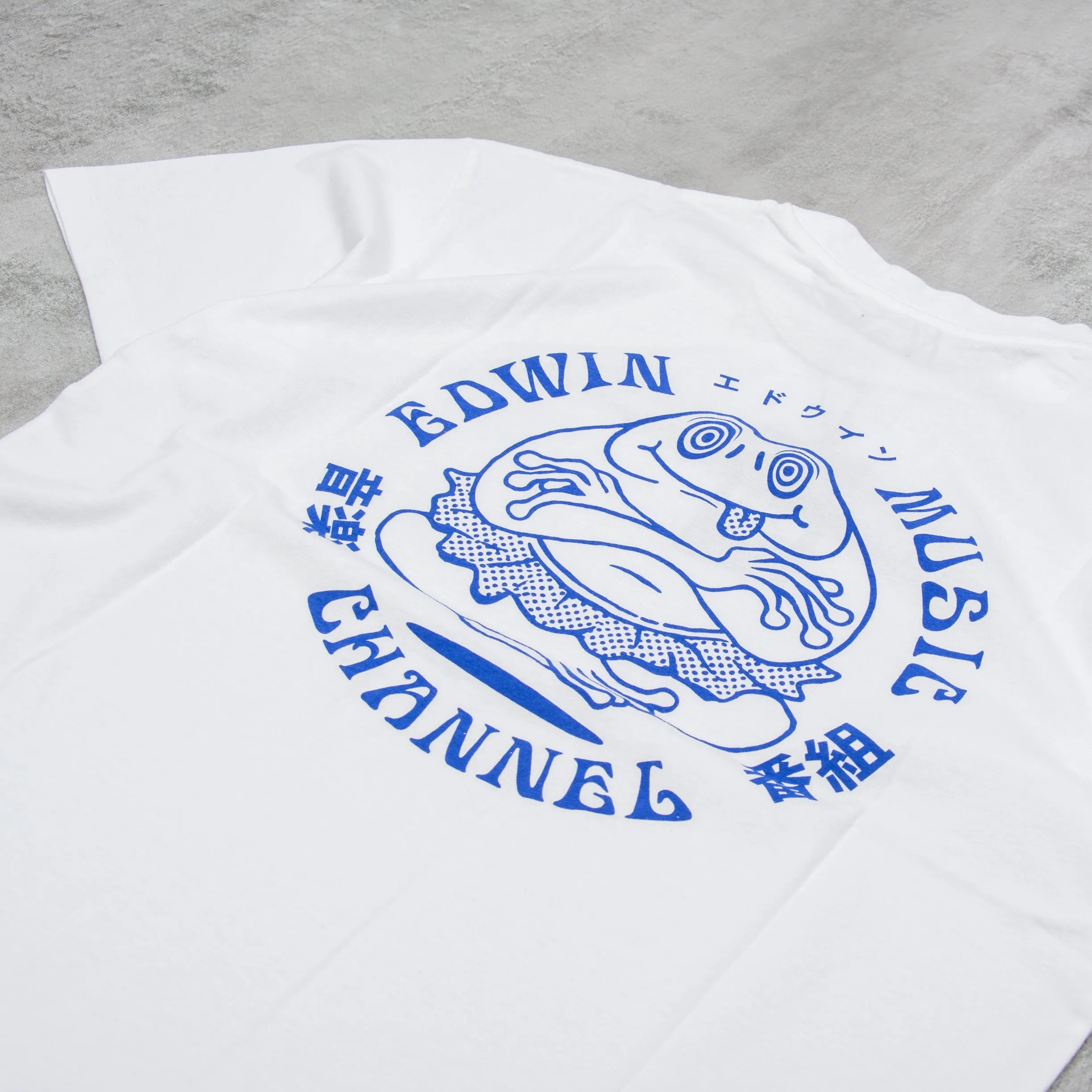 Edwin Music Channel S/S Tee - White