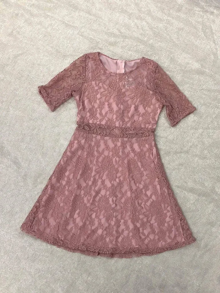 EK 203 Lace Dress with Sleeves