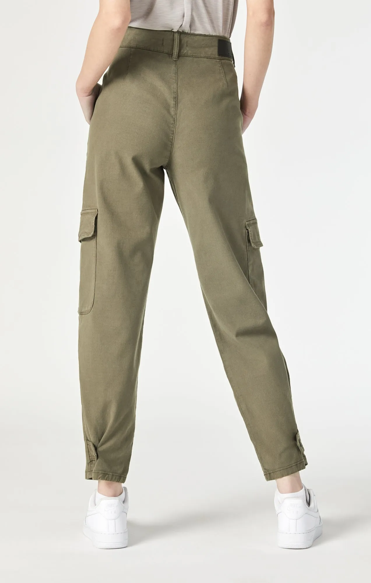 ELSIE CARGO PANTS IN CAPERS LUXE TWILL