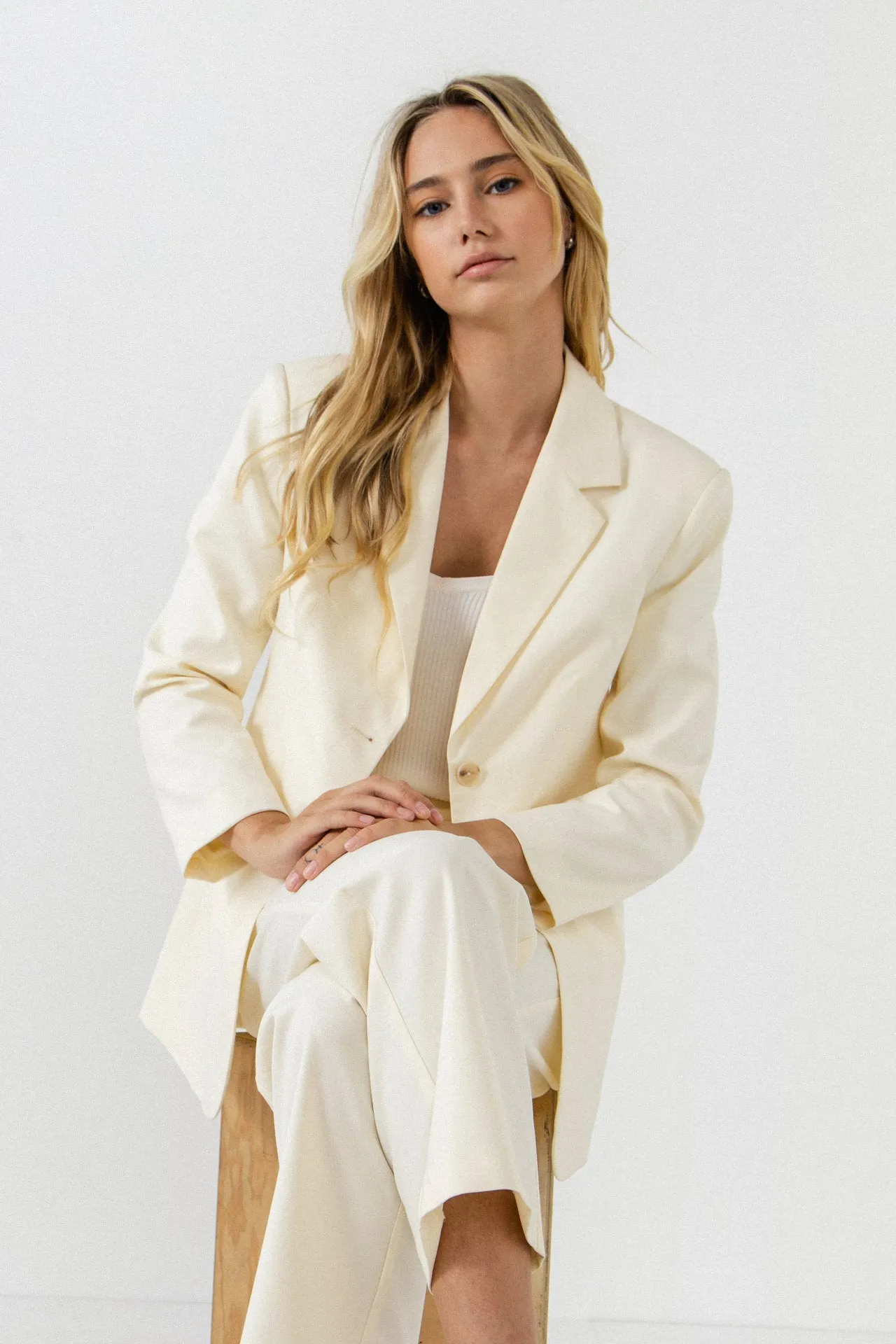 Endless Rose - Oversized Single Breasted Blazer