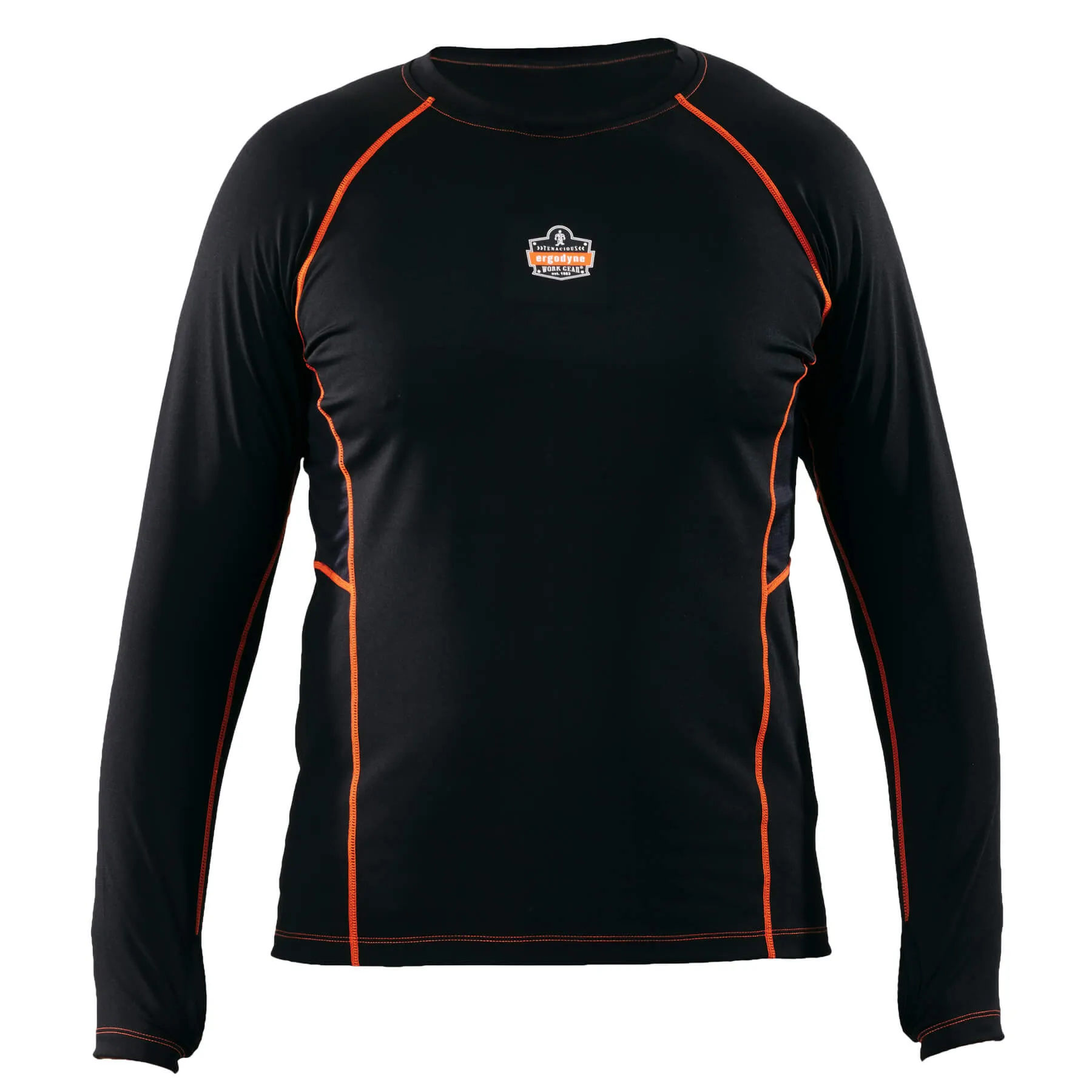 Ergodyne 40204 N-Ferno 6435 Thermal Base Layer Long Sleeve Shirt, Large, Black