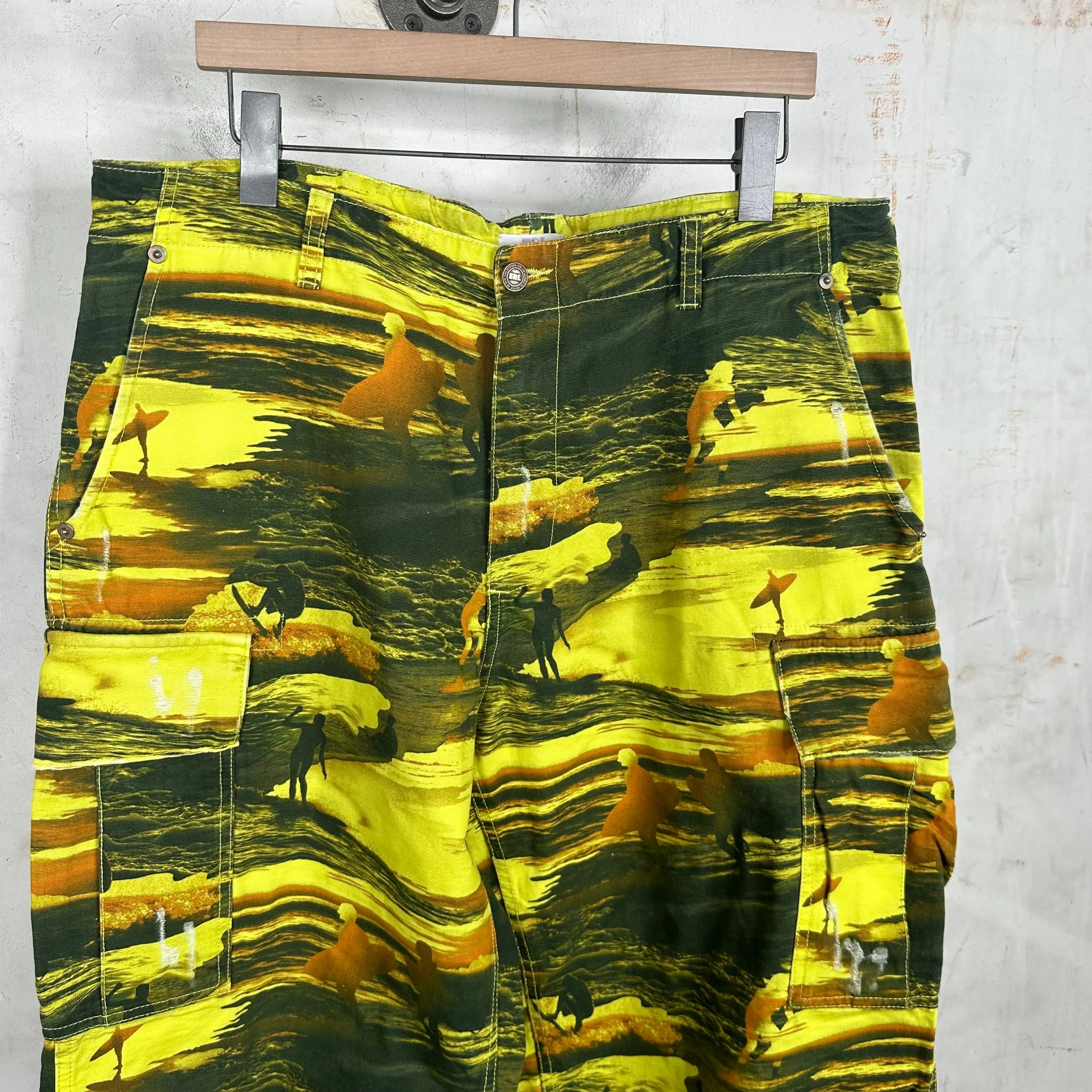 ERL Yellow Surfer Cargo Pants