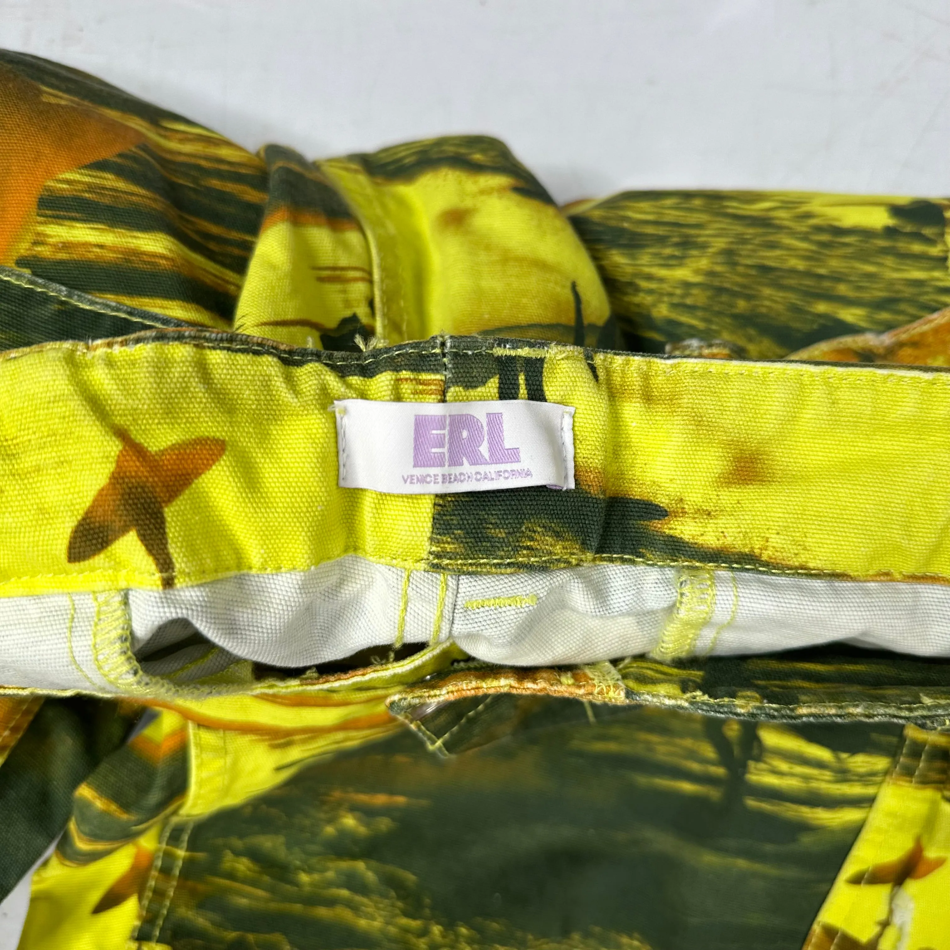 ERL Yellow Surfer Cargo Pants