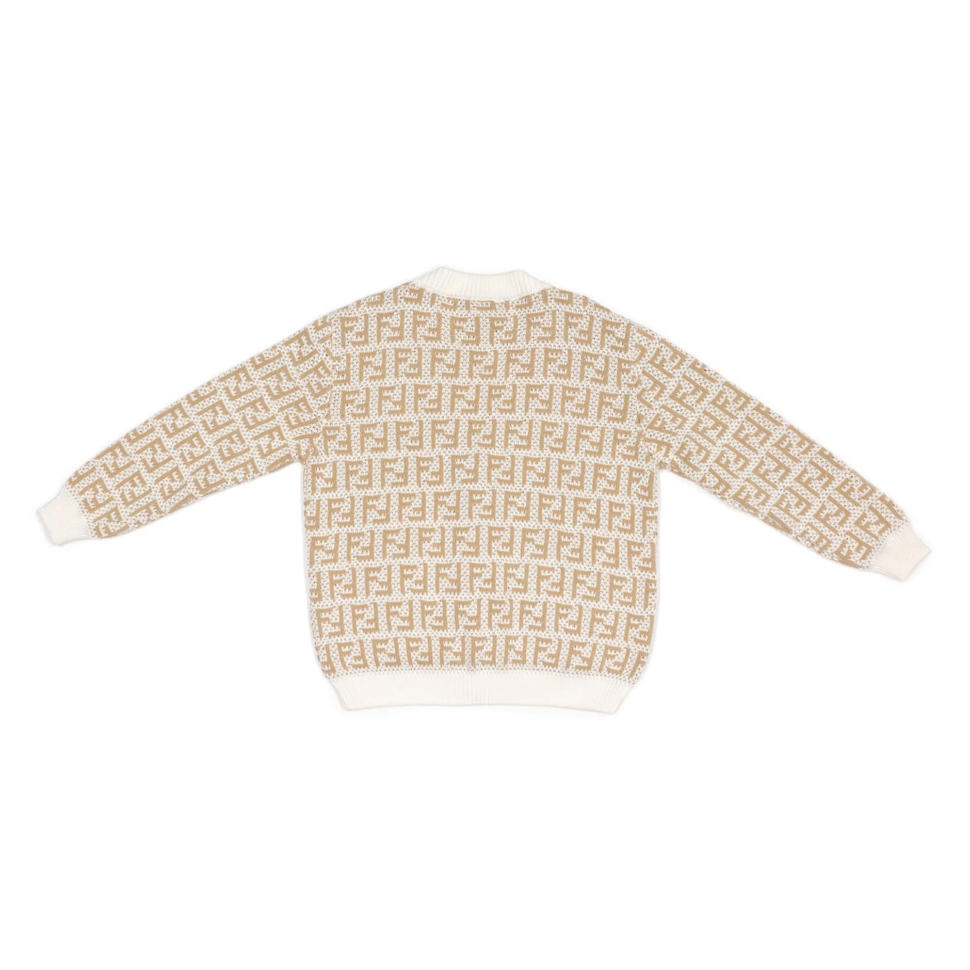 Fendi Beige FF Cardigan