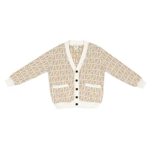 Fendi Beige FF Cardigan