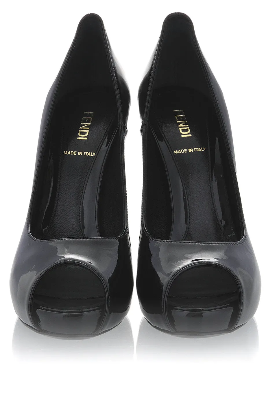 FENDI SPUNTATA VERNICE Peep Toe