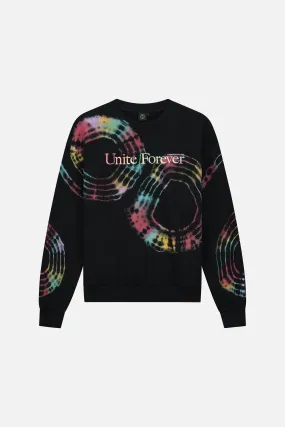 FLORAL UNITE TIE DYE SWEATSHIRT