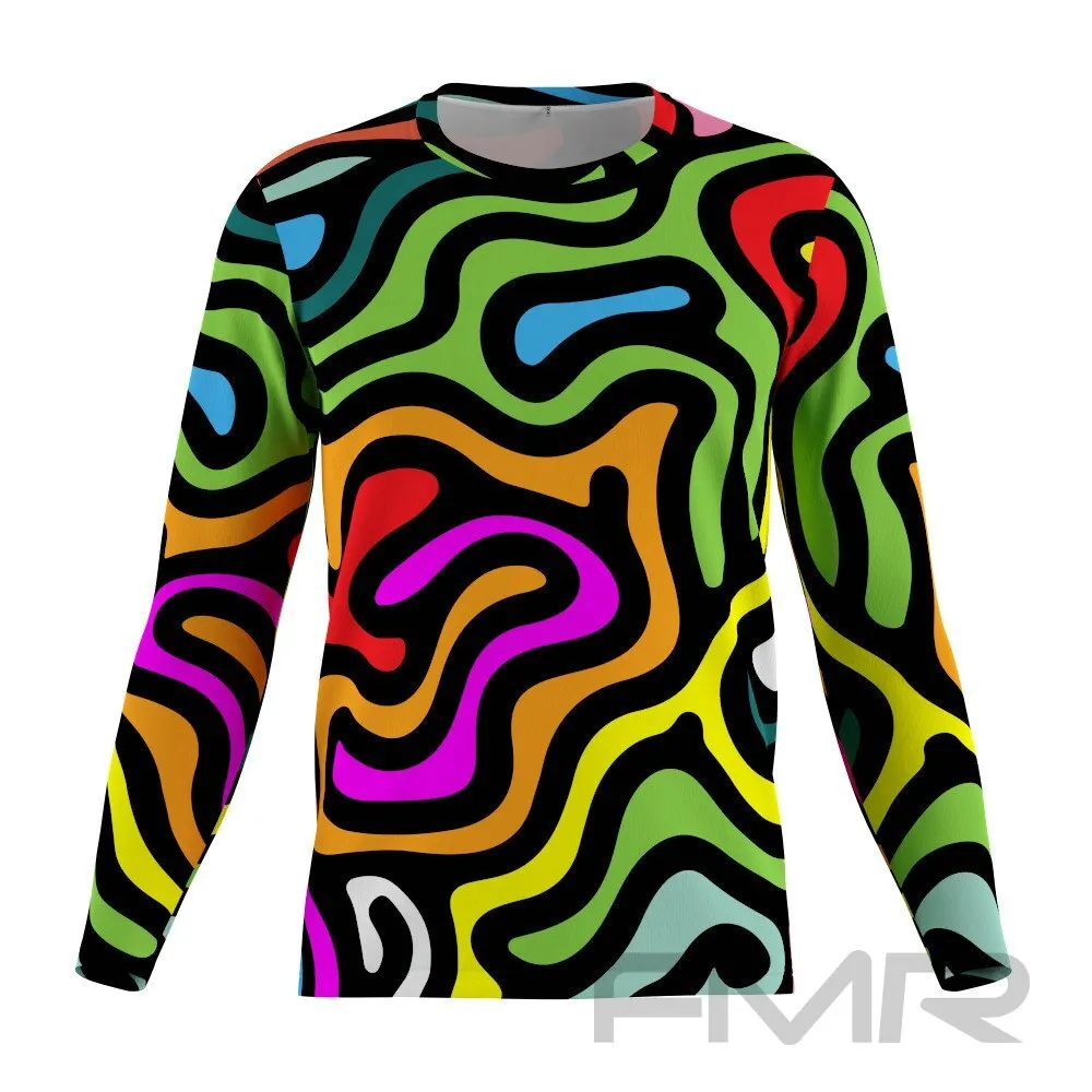 FMR Men's Kaleidoscopic Long Sleeve Running Shirt