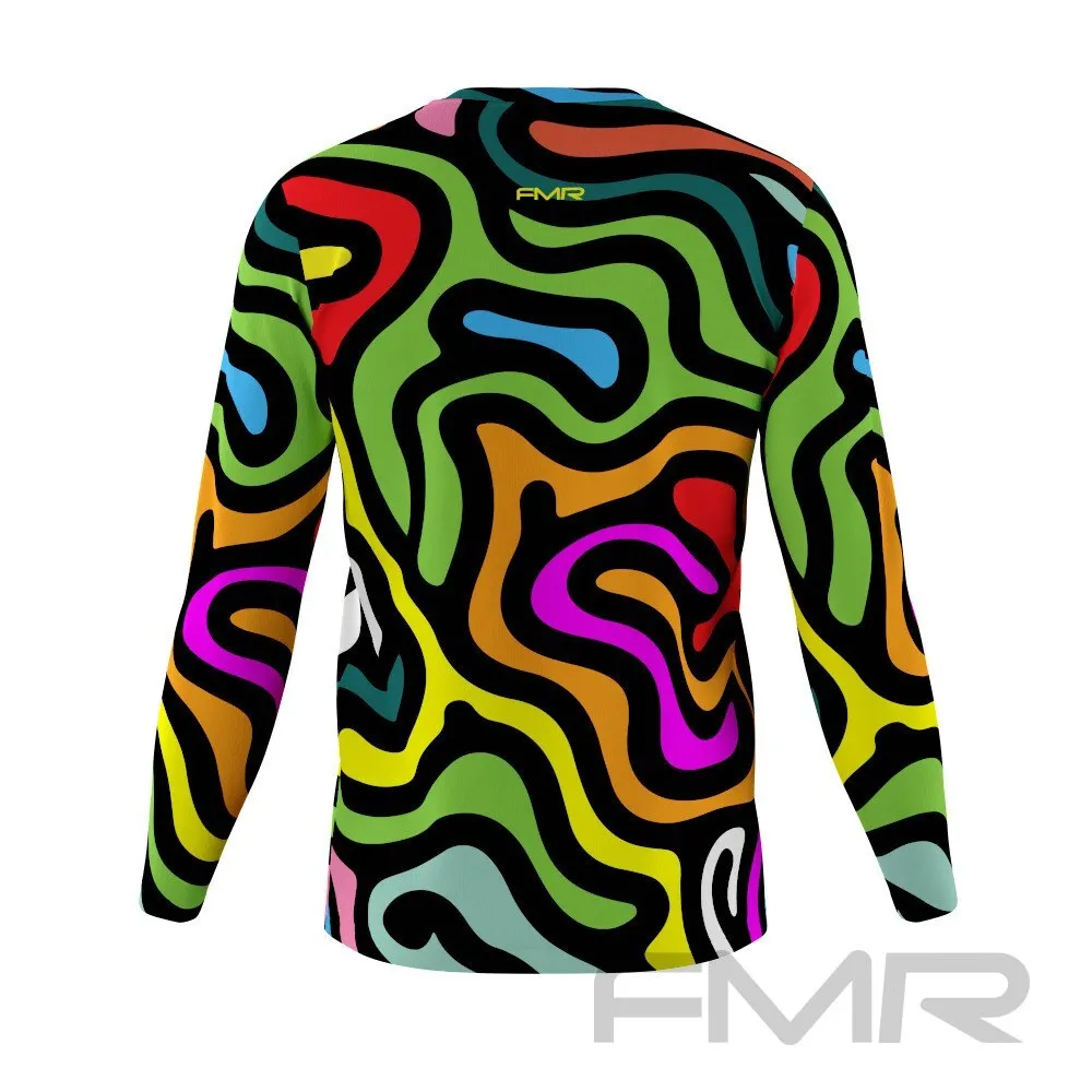 FMR Men's Kaleidoscopic Long Sleeve Running Shirt