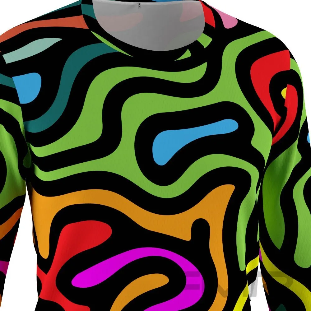 FMR Men's Kaleidoscopic Long Sleeve Running Shirt