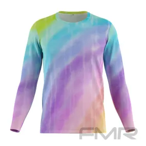 FMR Men's Rainbow Long Sleeve Running Shirt