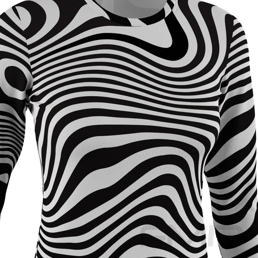 FMR Women's Zebra Long Sleeve Running Shirt