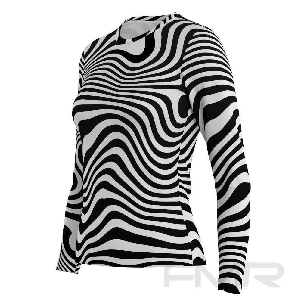 FMR Women's Zebra Long Sleeve Running Shirt