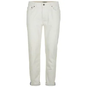 Fred Mello Elegant White Denim Trousers for Men