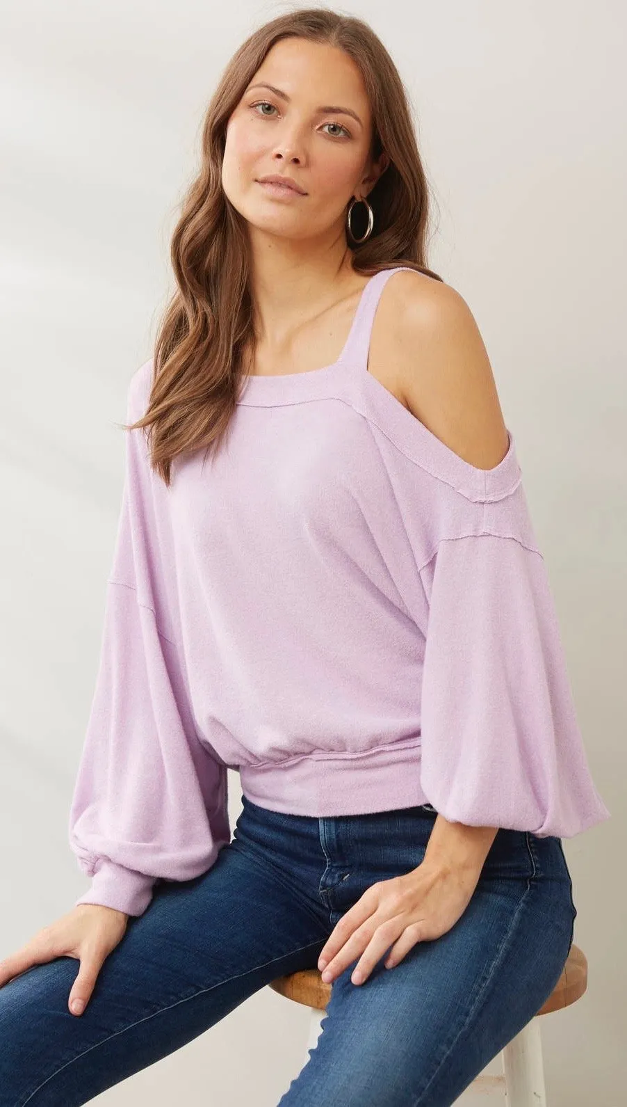 Free People Flaunt It Pullover Magical Lilac