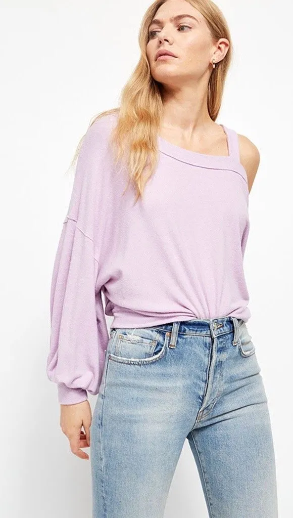 Free People Flaunt It Pullover Magical Lilac