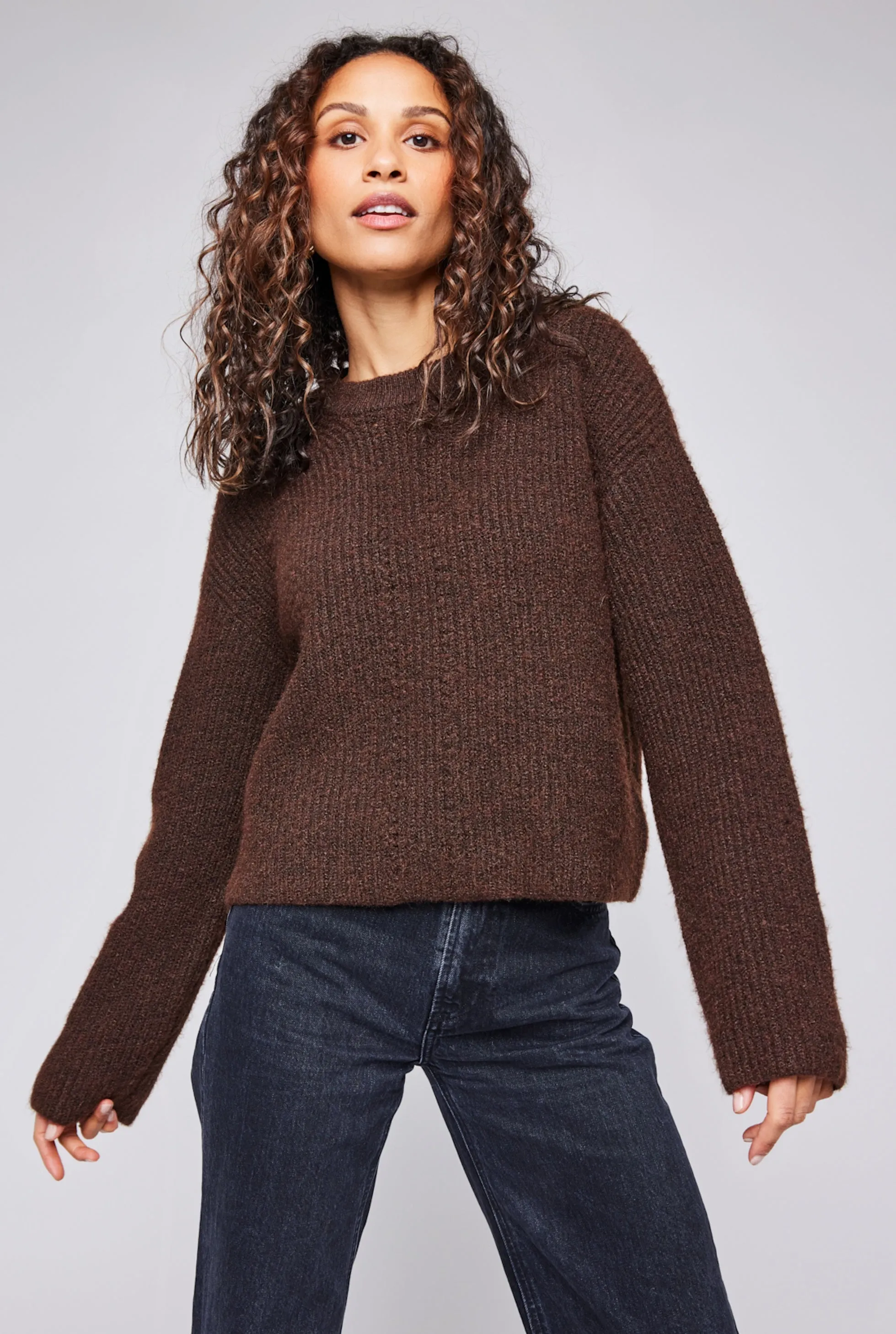 Gentle Fawn Taylyn Sweater - Heather Espresso