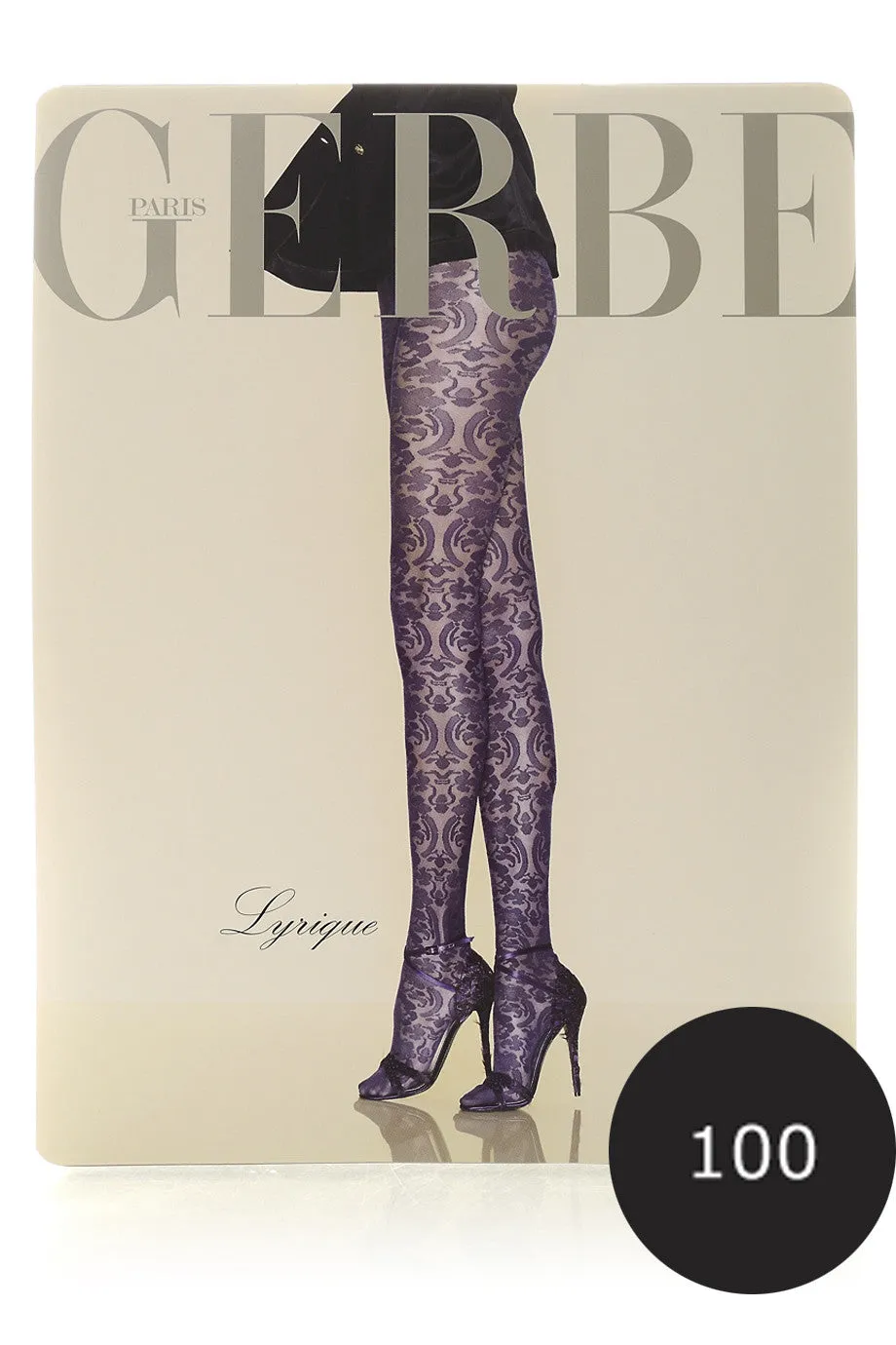 GERBE LYRIQUE Black Baroque Tights