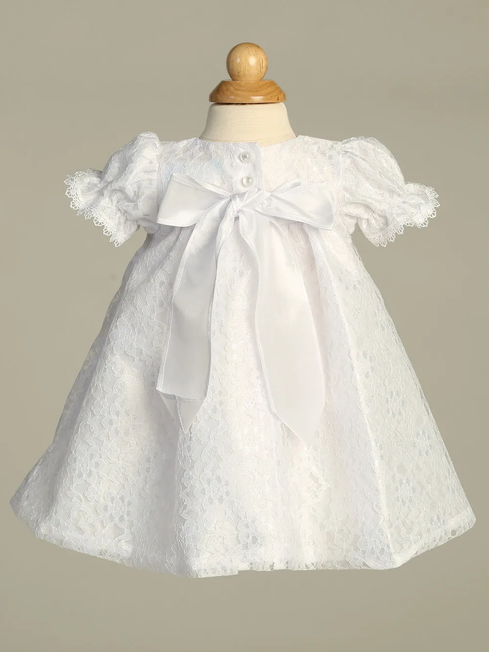 Girls White Christening & Baptism Dress - Melissa