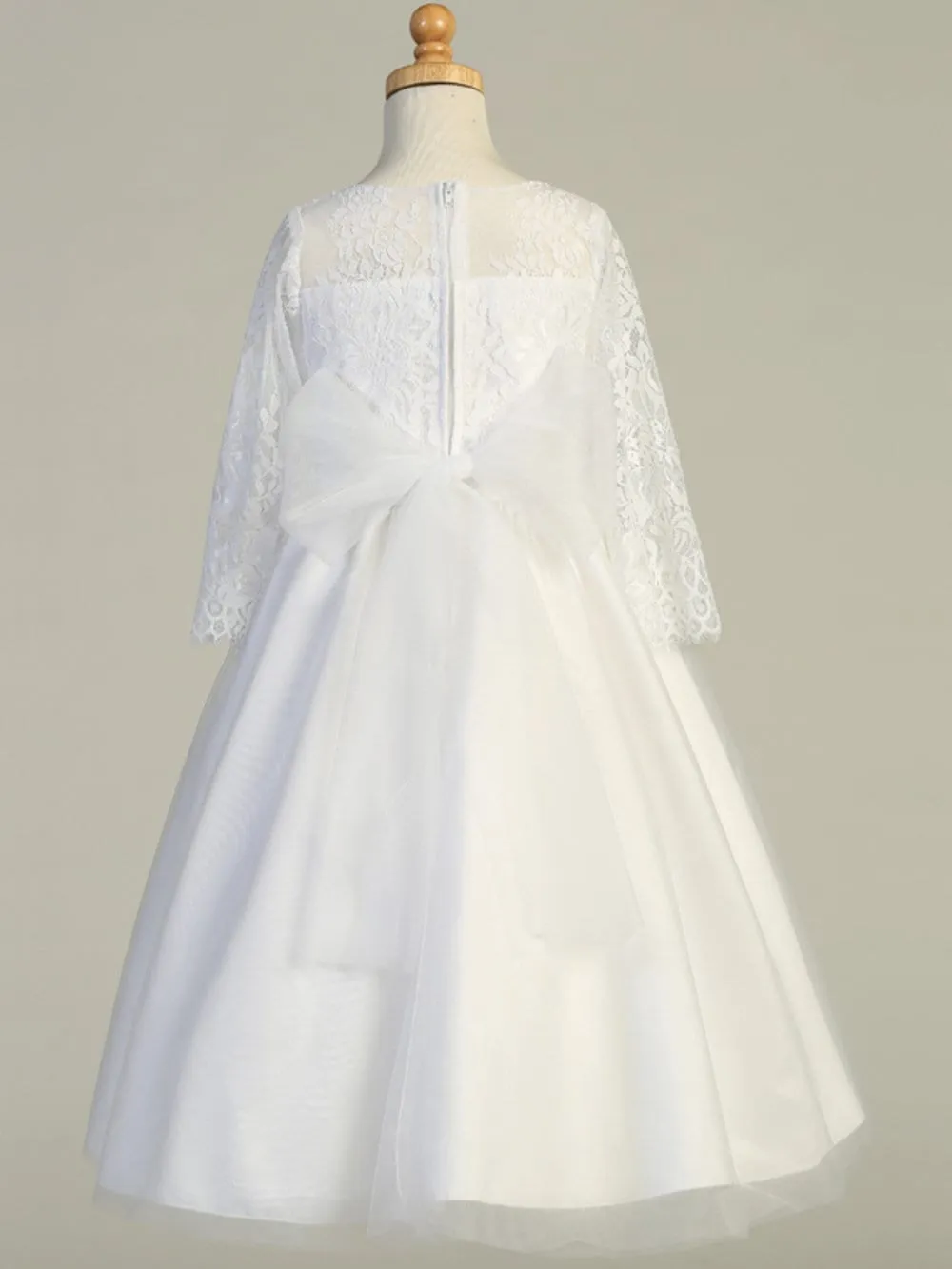 Girls White First Communion Dress - Lace (172)