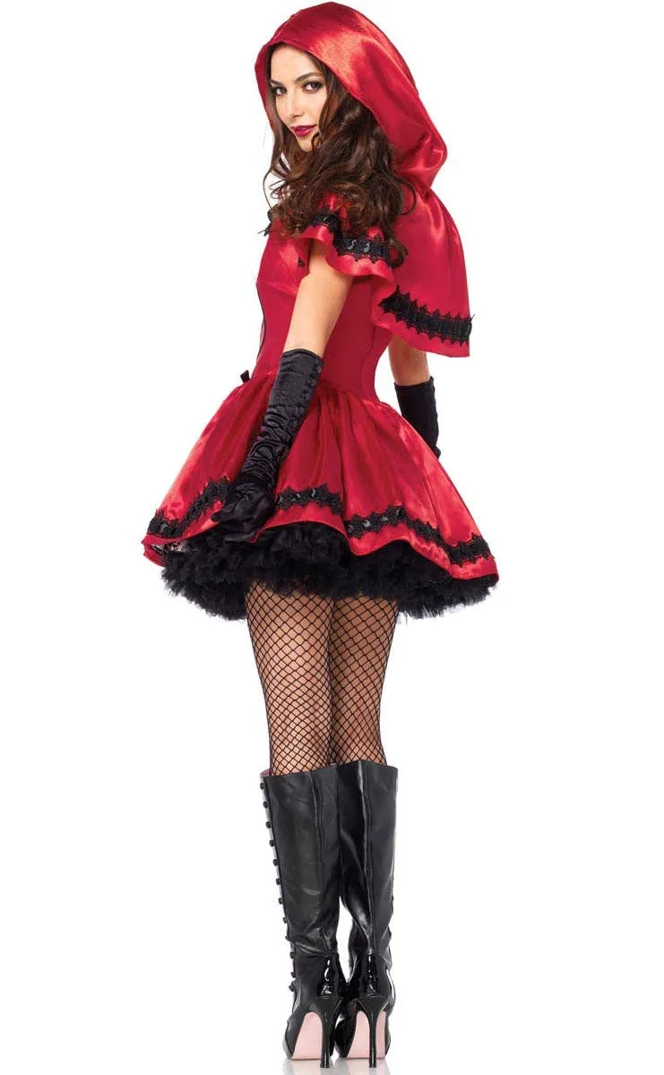 Gothic Red Riding Hood Womens Halloween Costume