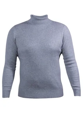 Grey Prestige International Men's Turtleneck Sweater Regular-Fit SW-330