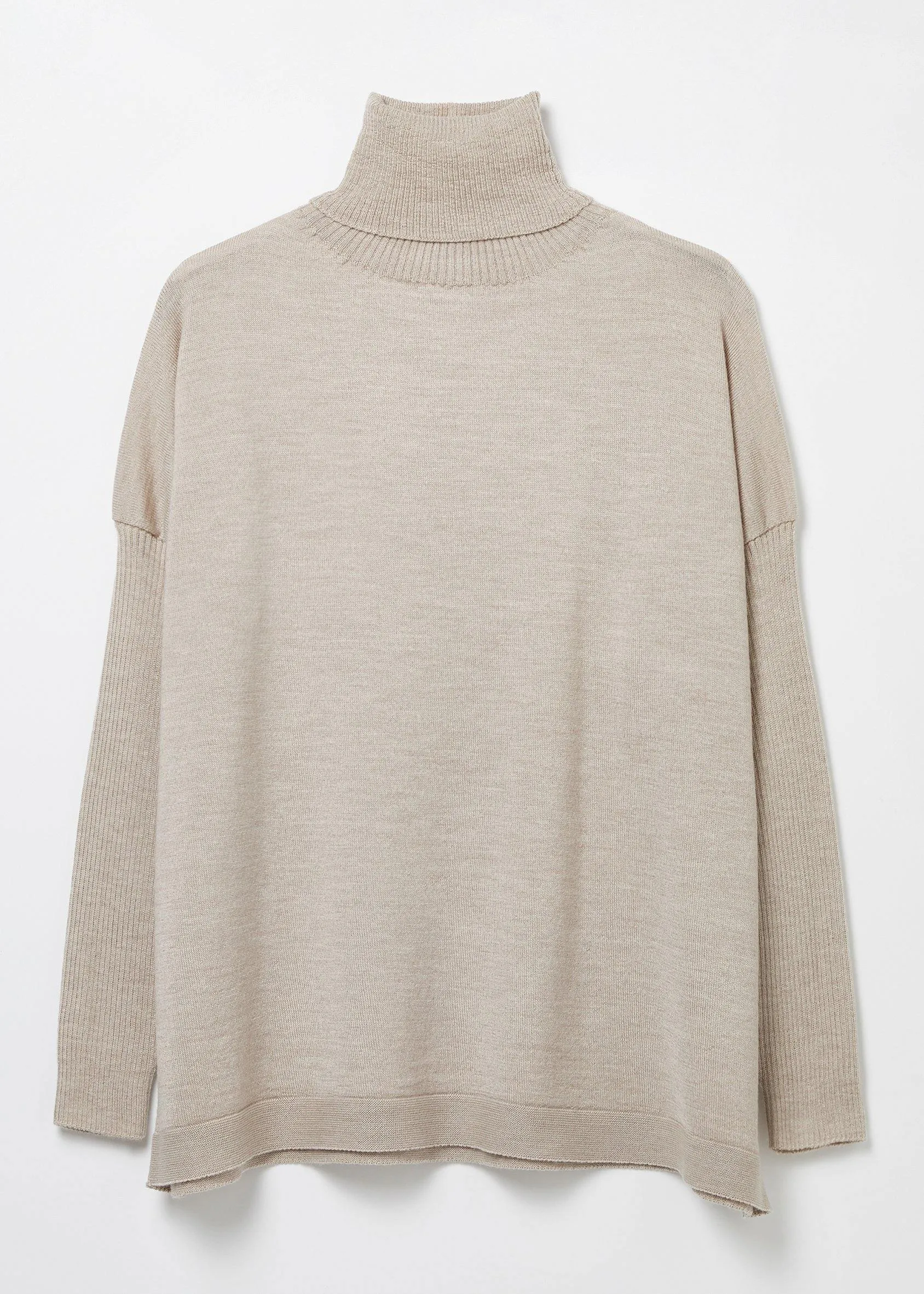 Hadid Oversized Polo Neck Sweater