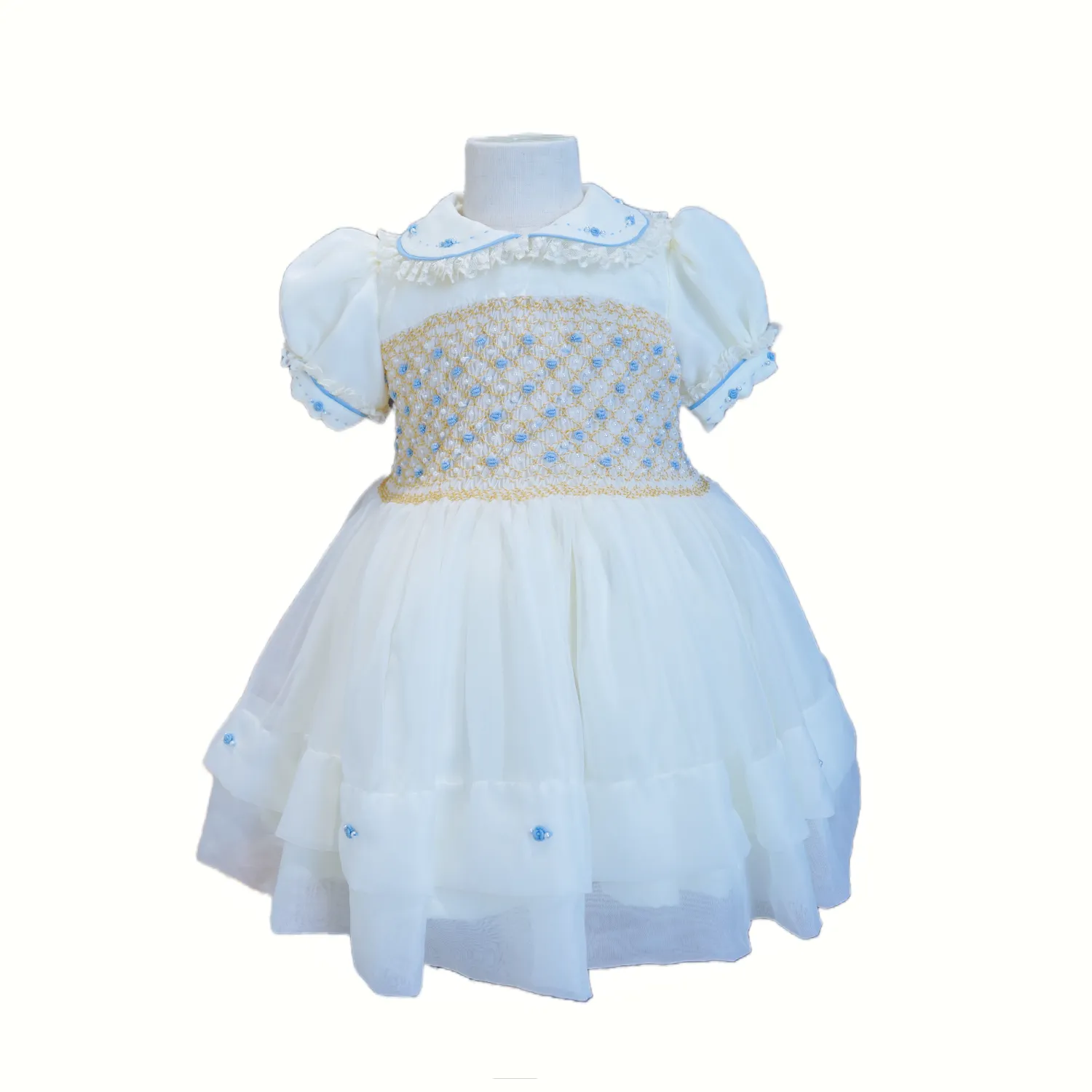 Handmade baby Celebration smock dress