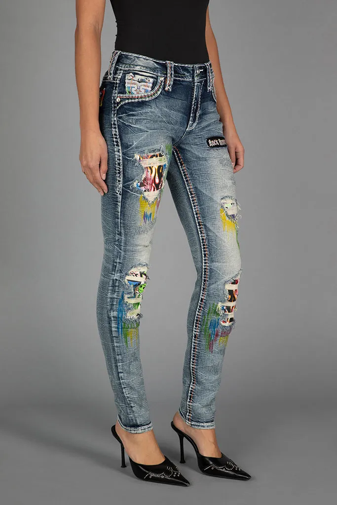 HARLOW MID-RISE SKINNY JEANS