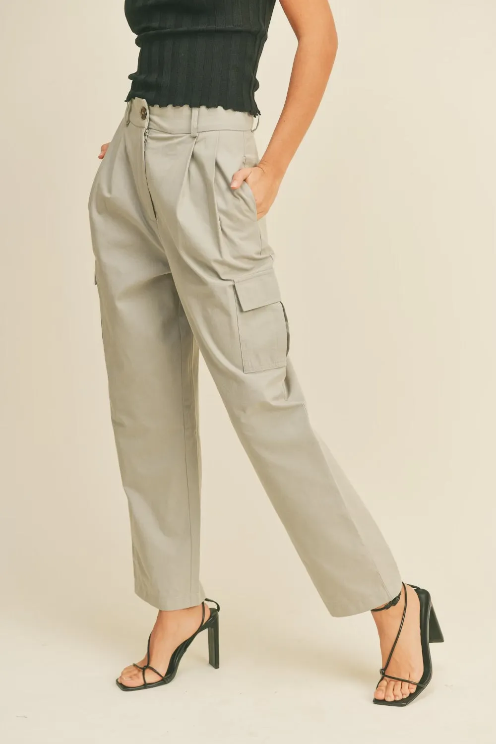 High-Rise Cargo Pants