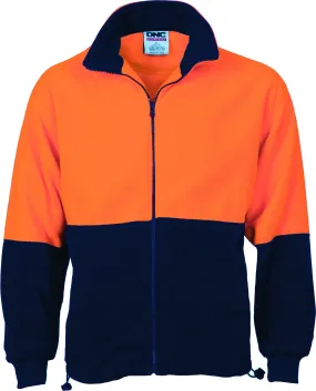 HiVis Two Tone Full Zip Polar Fleece