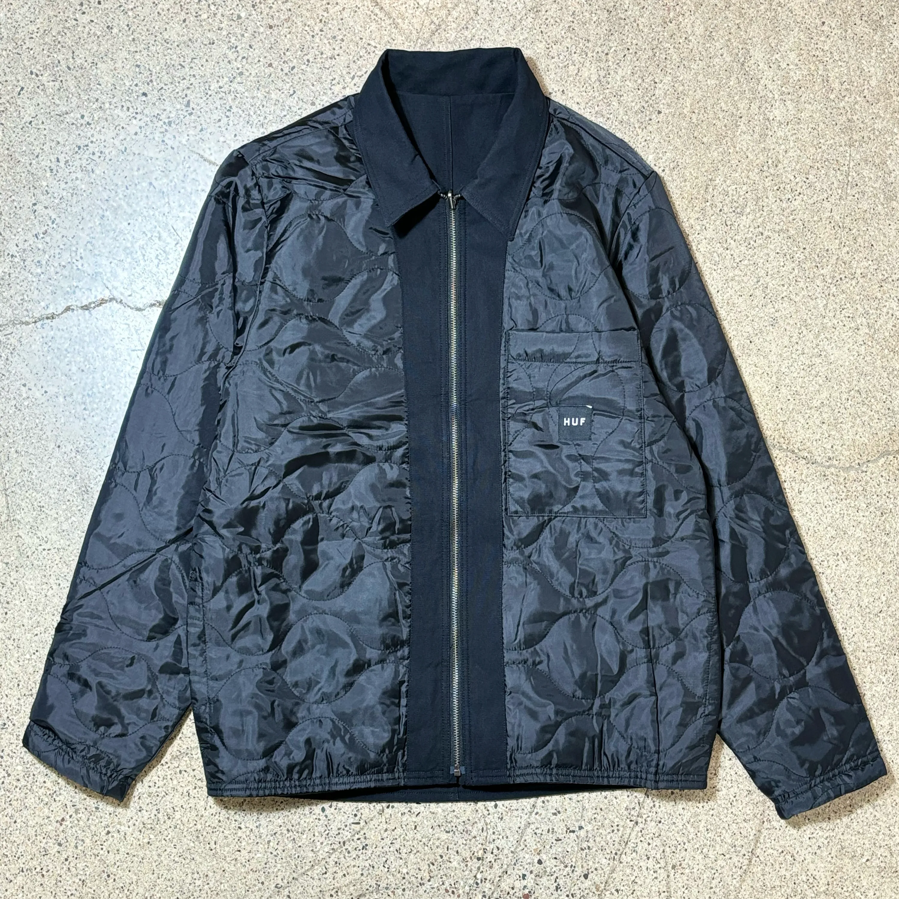 HUF MASON REVERSIBLE JACKET - BLACK