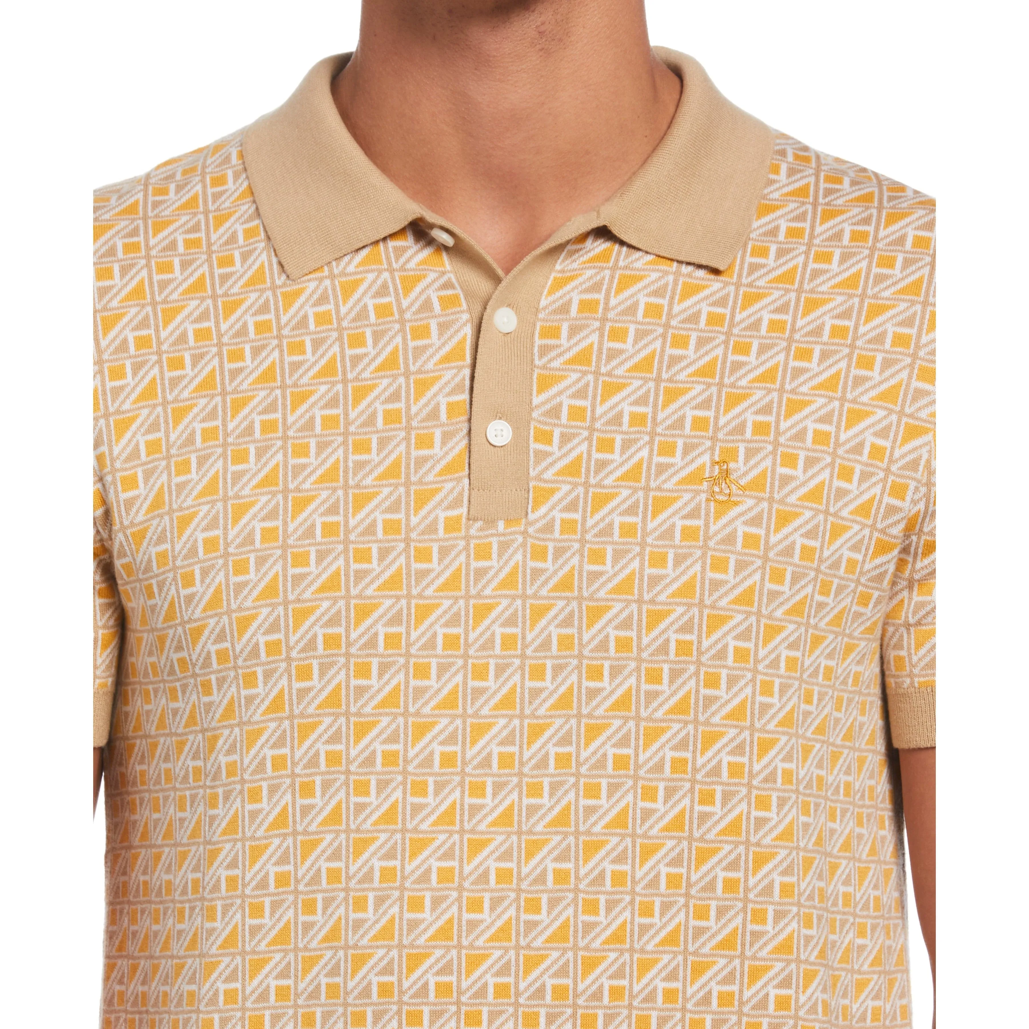 Jacquard Sweater Polo