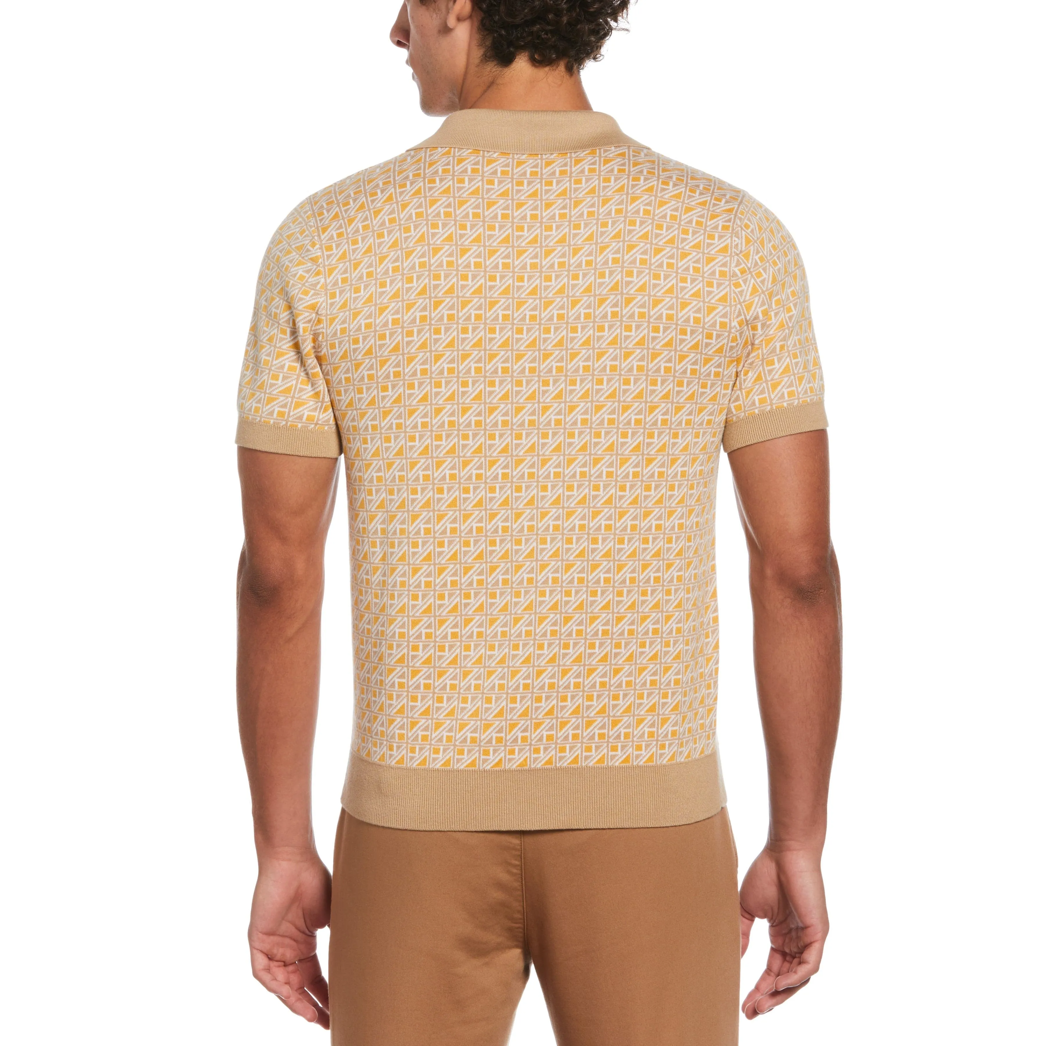 Jacquard Sweater Polo