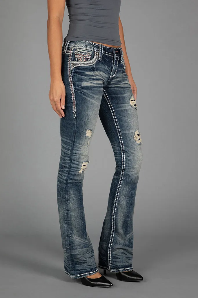 JANE LOW-RISE BOOTCUT JEANS