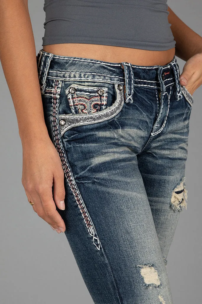 JANE LOW-RISE BOOTCUT JEANS