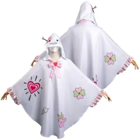 Kanroji Mitsuri White Ghost Hooded Cape Party Carnival Halloween Cosplay Costume