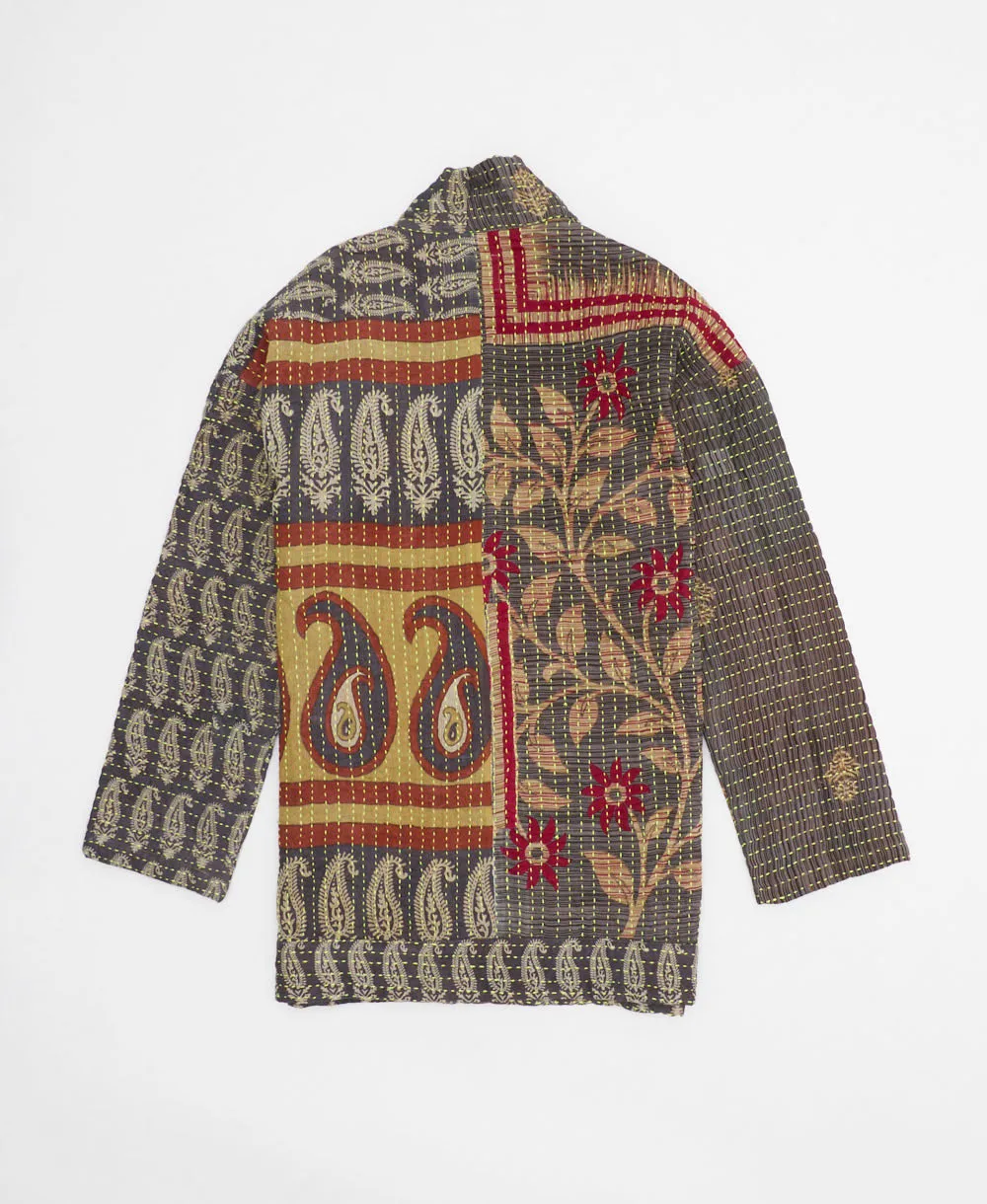 Kantha Quilted Jacket - No. 240603 - Extra Small