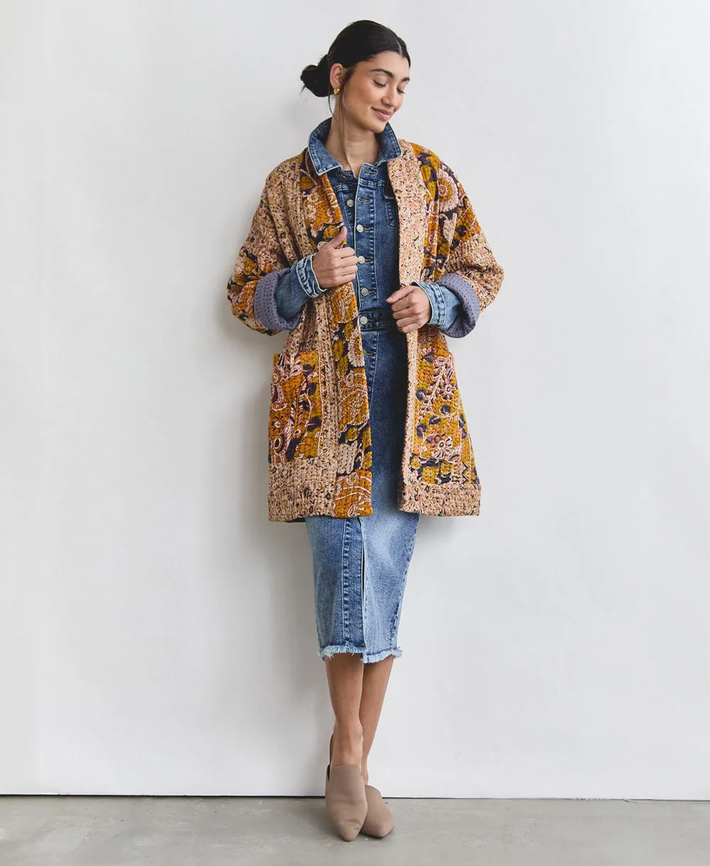 Kantha Quilted Jacket - No. 240604 - Extra Small