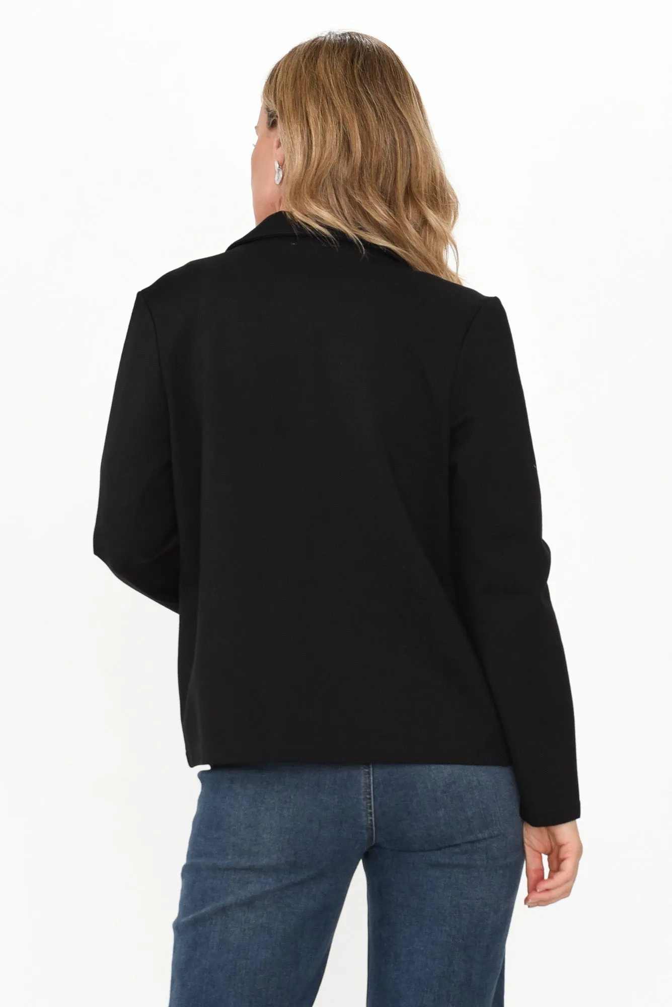 Kensington Black Ponte Blazer