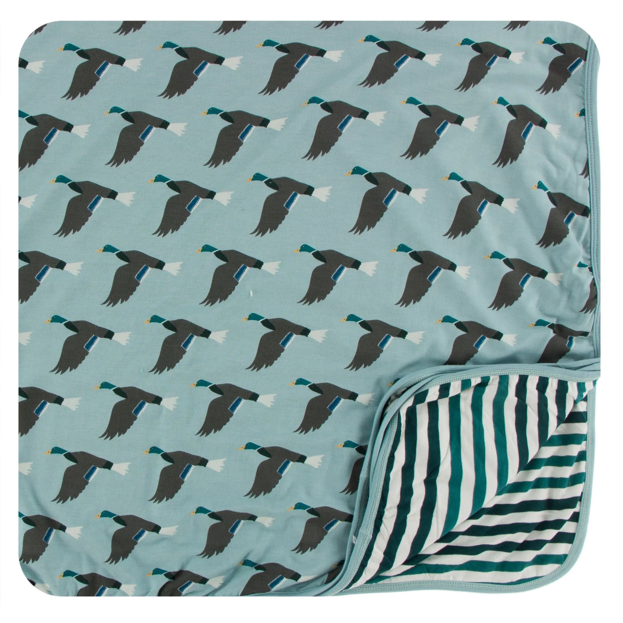 KicKee Pants Jade Mallard Duck Toddler Blanket