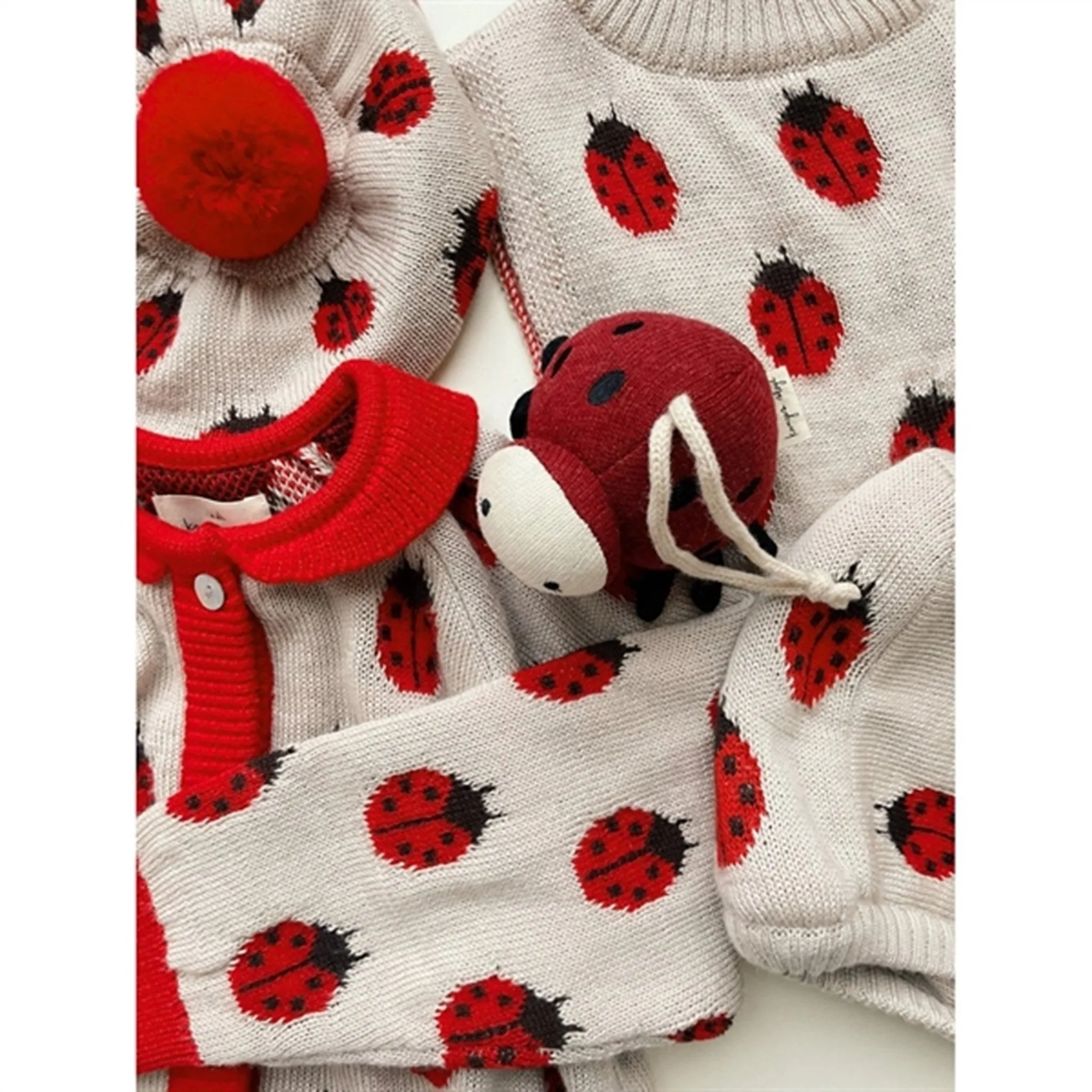 Konges Sløjd Ladybug Belou Knit Wool Cardigan