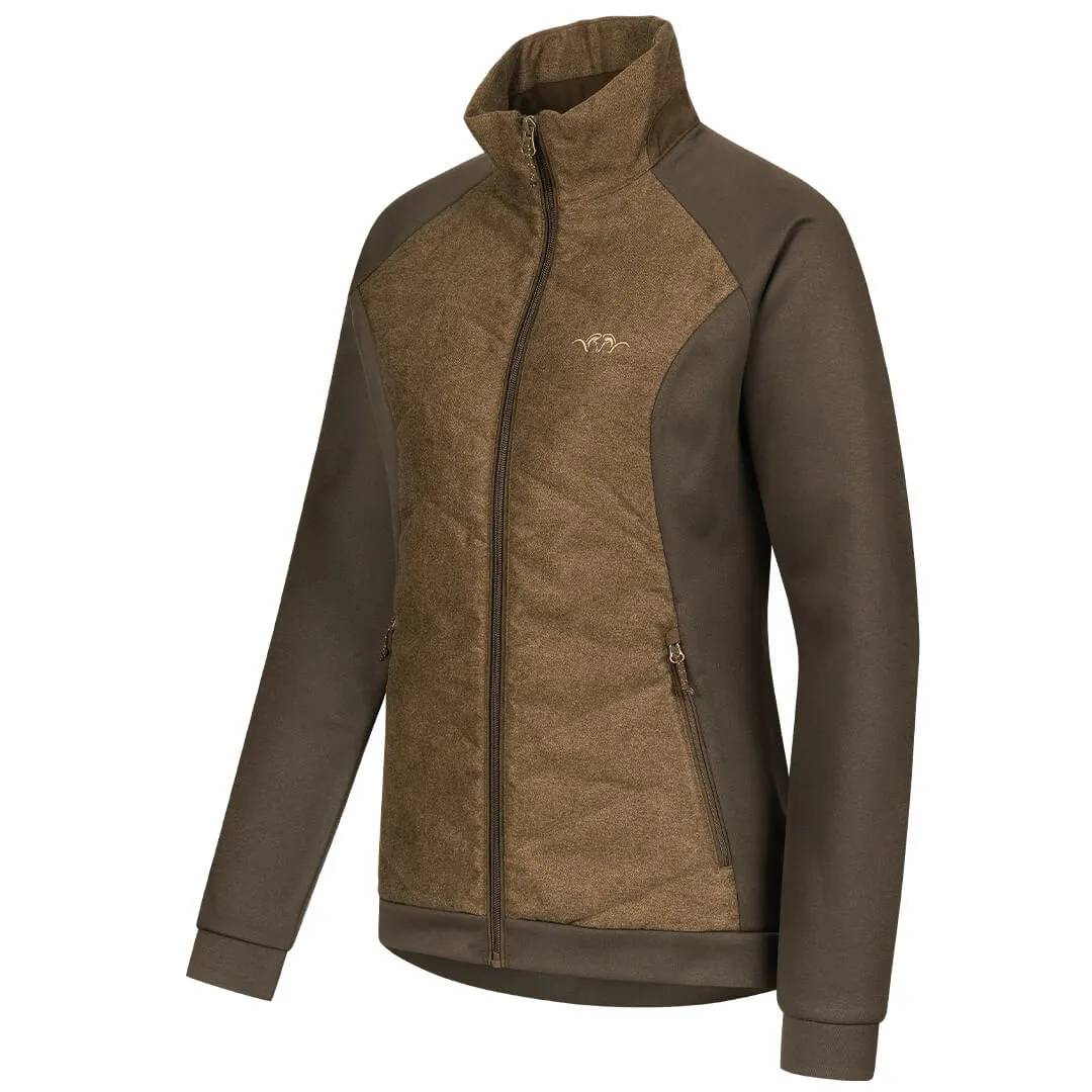 Kora Ladies Fleece Jacket - Dark Brown by Blaser