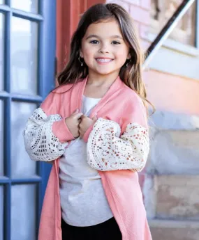 Little Girl's Pink Cardigan