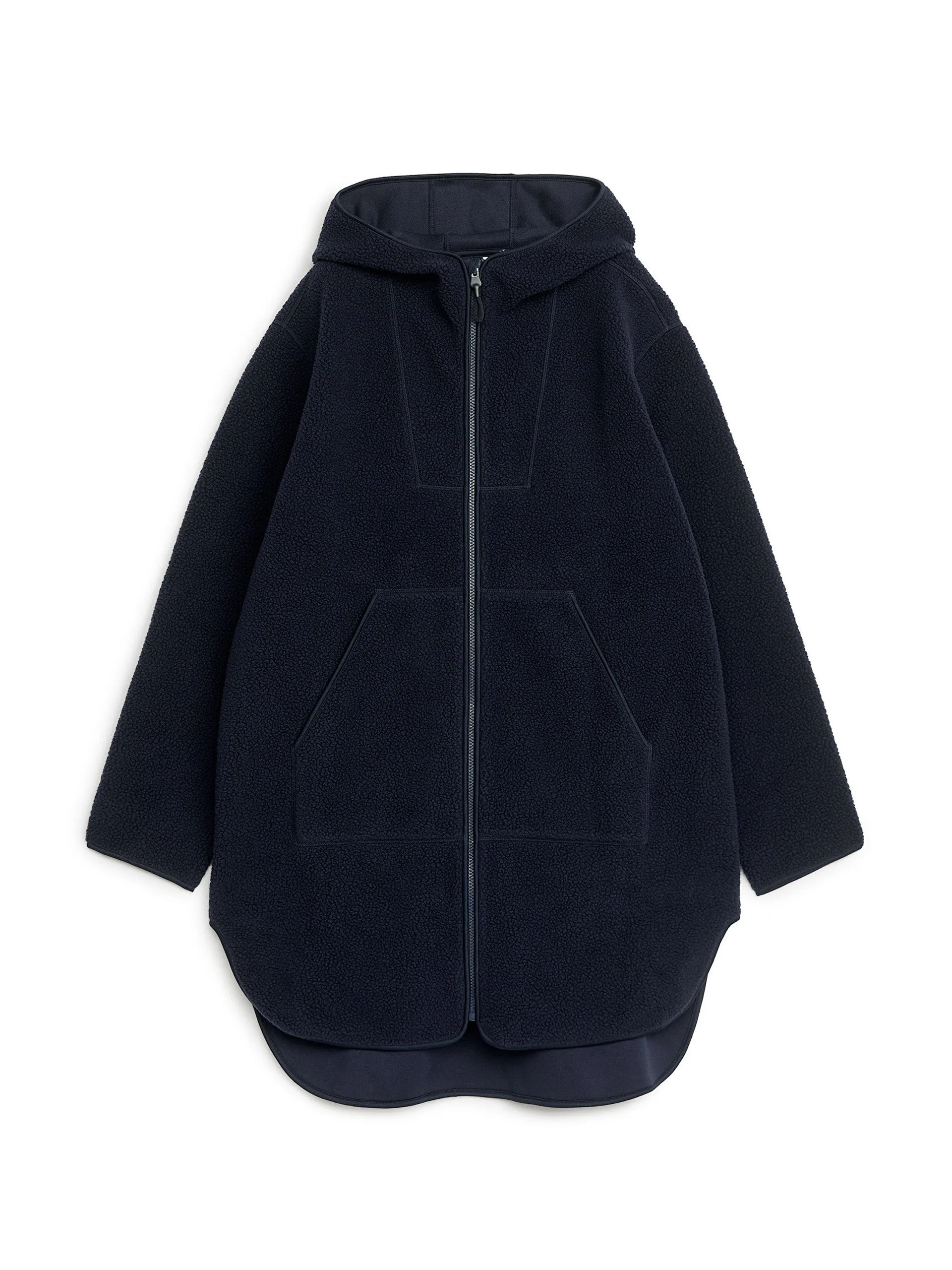 Long fleece jacket