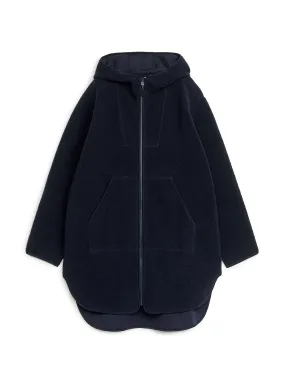 Long fleece jacket