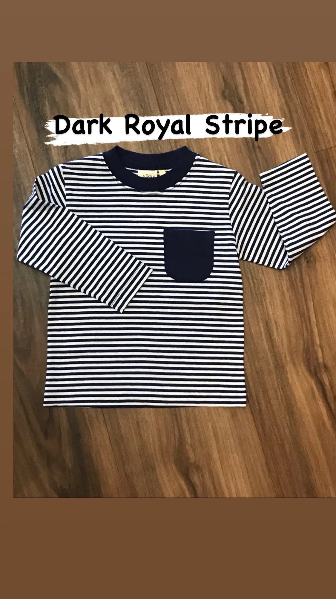 L/S Stripe Tee w/Pocket Luigi Kids