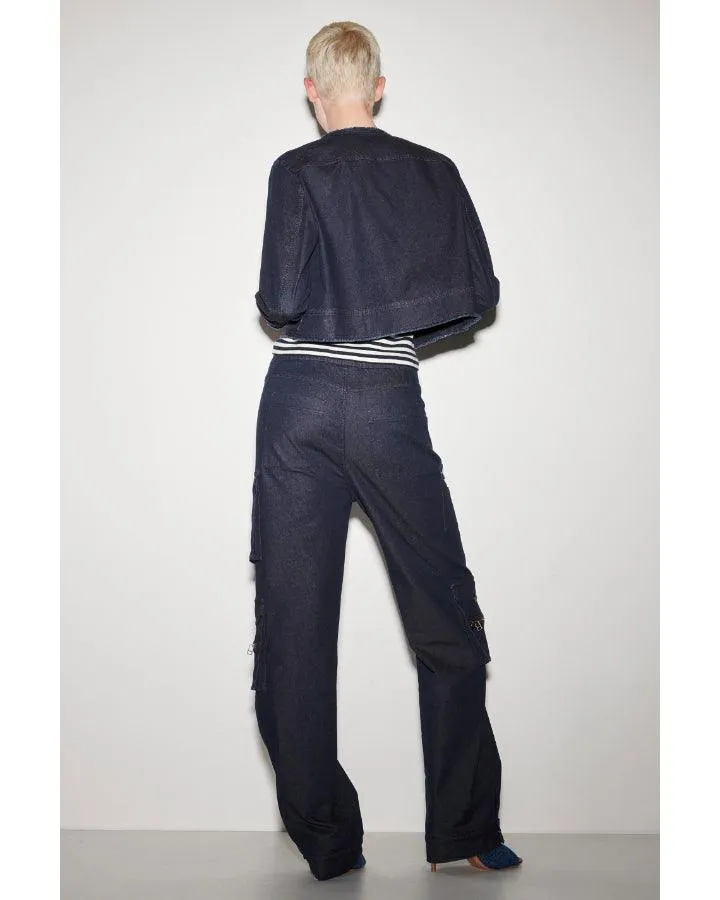 Luisa Cerano Denim Cargo Pants