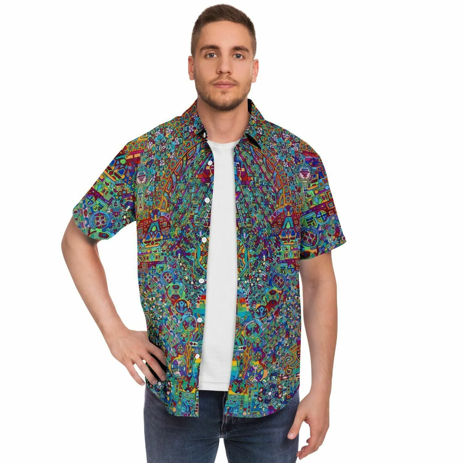 Mandala Jazz Button Shirt | Lachlan Wardlaw