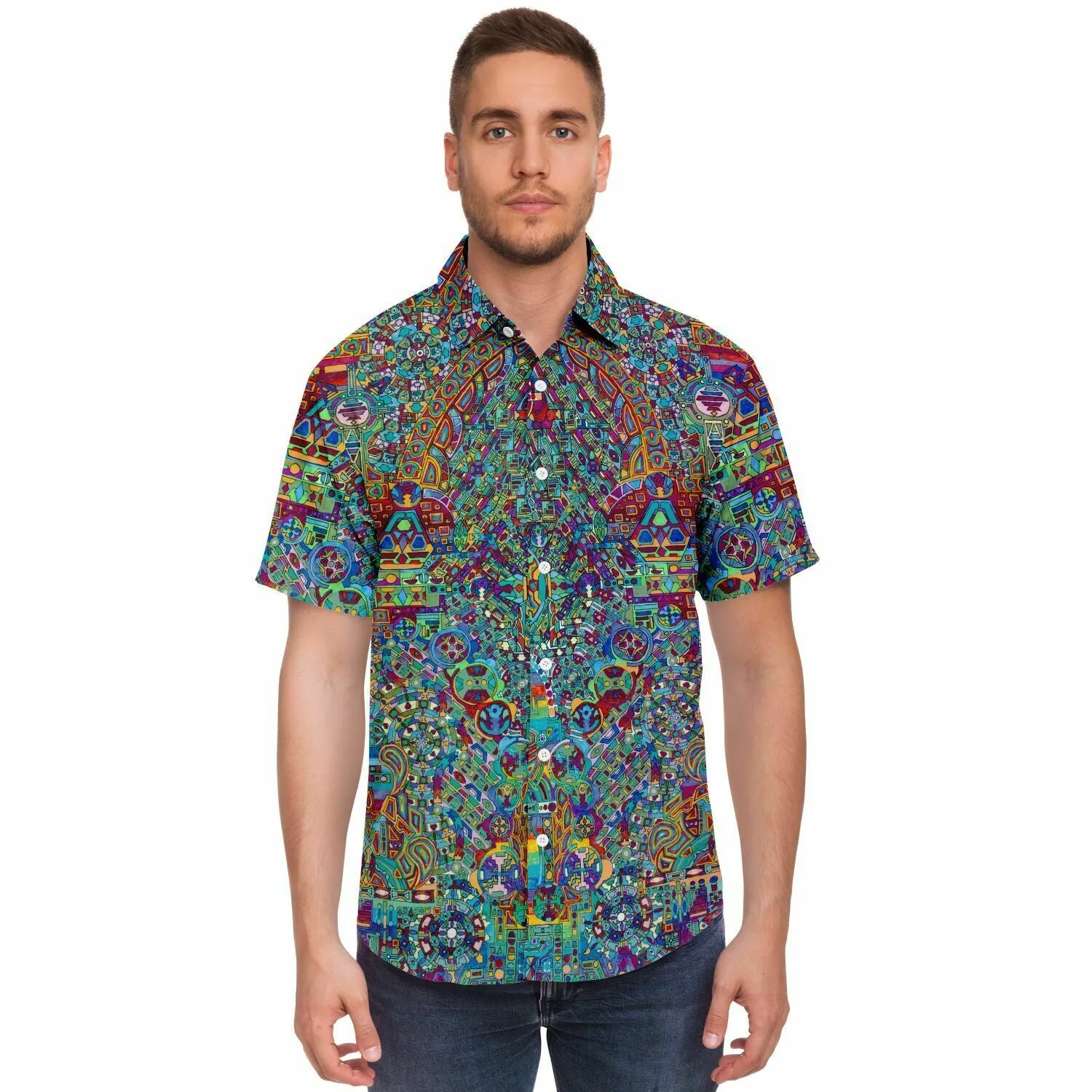 Mandala Jazz Button Shirt | Lachlan Wardlaw